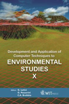 Hardcover Development and Application of Computer Techniques to Environmental Studies X Book