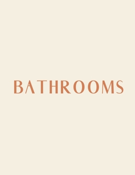 Paperback Bathrooms: A Decorative Book │ Perfect for Stacking on Coffee Tables & Bookshelves │ Customized Interior Design & Hom Book