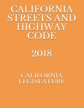 Paperback California Streets and Highway Code 2018 Book