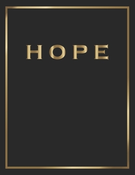 Paperback Hope: Gold and Black Decorative Book - Perfect for Coffee Tables, End Tables, Bookshelves, Interior Design & Home Staging Ad Book