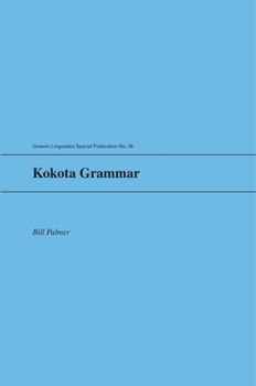 Kokota Grammar - Book  of the Oceanic Linguistics Special Publications