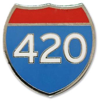 Misc. Enamel Pin 420 Book