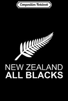 Composition Notebook: New Zealand Fern AB Rugby Fan  Journal/Notebook Blank Lined Ruled 6x9 100 Pages