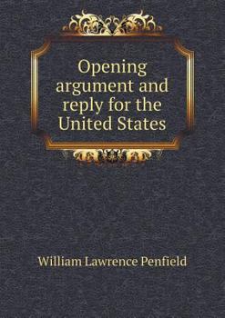 Paperback Opening argument and reply for the United States Book