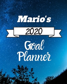 Paperback Mario's 2020 Goal Planner: 2020 New Year Planner Goal Journal Gift for Mario / Notebook / Diary / Unique Greeting Card Alternative Book