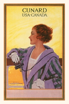 Paperback Vintage Journal Cunard Line Travel Poster Book