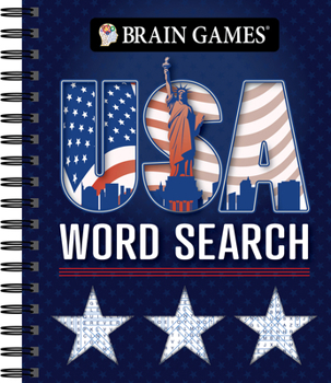 Spiral-bound Brain Games - USA Word Search (#3) Book