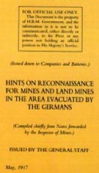 Paperback Hints on Reconnaissance for Mines and Land Mines in the Area Evacuated by the Germans Book