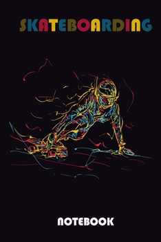 Paperback Skateboarding: Lined Elegant Notebook/Journal Birthday Gift, 100 Pages, 6"x9", Soft Cover, Matte Finish Book