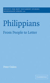 Hardcover Philippians: From People to Letter Book