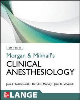 Paperback Morgan & Mikhail's Clinical Anesthesiology Book