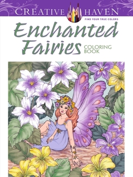 Paperback Creative Haven Enchanted Fairies Coloring Book