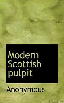 Paperback Modern Scottish Pulpit Book