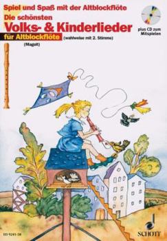 Paperback Volks- Und Kinderlieder: For Recorder Book