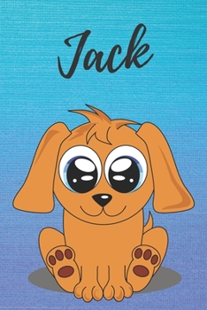 Jack dog coloring book / notebook / journal / diary: Personalized Blank Girl & Women, Boys and Men Name Notebook, Blank DIN A5 Pages. Ideal as a Uni ... Christmas & Birthday gift for women.