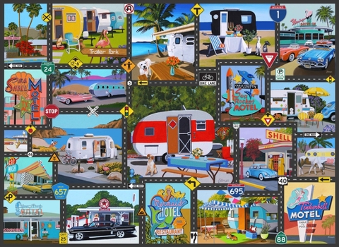 Misc. Road Trip USA 1000 Piece Jigsaw Puzzle Book