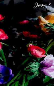 Paperback Journal: Floral Theme Creative Writing Notebook - Daily Notes Notepad - 300 pages of Gratitude Journaling - College Ruled Blank Book