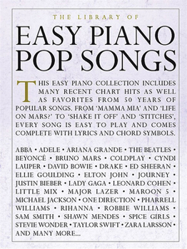 Paperback The Library of Easy Piano Pop Songs Book