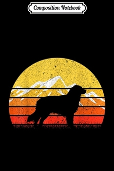 Composition Notebook: Australian Shepherd Retro Vintage Mountain Silhouette  Journal/Notebook Blank Lined Ruled 6x9 100 Pages