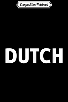 Composition Notebook: Dutch - Netherlands  Journal/Notebook Blank Lined Ruled 6x9 100 Pages