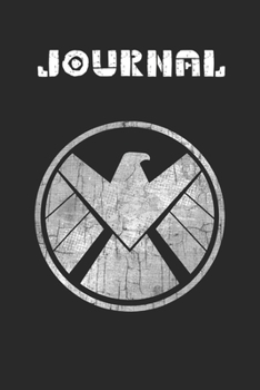 Journal: Marvel Agents Of Shield Grungy Logo Vintage Blank Journal Notebook Size for Diary Student Teacher Friend with 120 Pages of 6inx9in Blank Ruled Line Paper