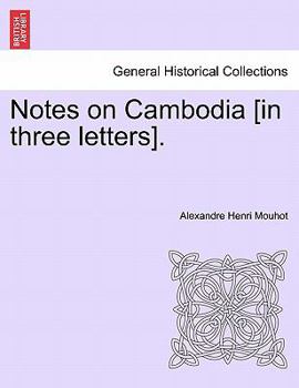Paperback Notes on Cambodia [In Three Letters]. Book