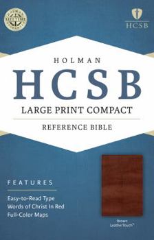 Imitation Leather Large Print Compact Reference Bible-HCSB [Large Print] Book