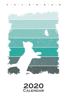 Cute cat shadow with butterfly Calendar 2020: Annual Calendar for Cat and animal lovers