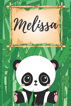 personalisiertes Notizbuch Panda / Malbuch / Kritzelbuch / Tagebuch / Journal / Notizheft / DIN A5 / Geschenke Melissa: individuelles personalisiertes ... für Frauen und Männer. (German Edition)