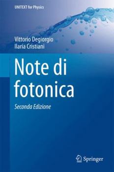 Hardcover Note Di Fotonica [Italian] Book