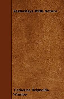 Paperback Yesterdays With Actors Book