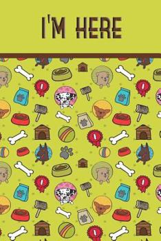 Paperback I'm Here: Internet Password & Address Logbook Organizer Discreet Notebook to Keep Your Passwords in One Place Size 6*9 Inches 12 Book