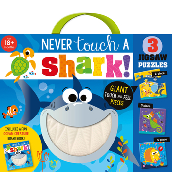 Hardcover Never Touch a Shark Jigsaw [With Puzzle] Book