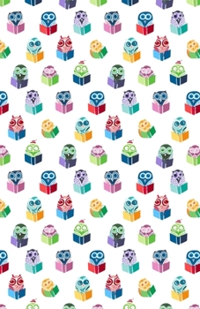 Lined Notebook A5 Size 110 Pages: Funny Ruled Journal. Cute Colorful Fun Cute Owls With Books 06B Unique Student Teacher Blank Scrapbook/ Composition/ Planner Great For Home School Office Writing