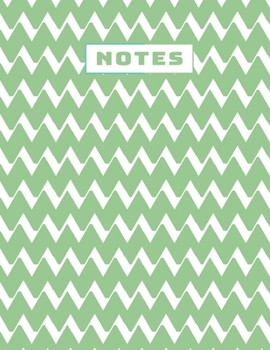 Paperback Zigzag Notebook: (green) Book