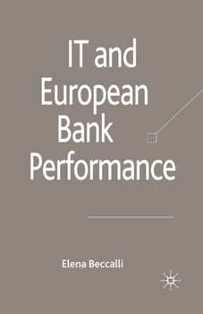 Paperback IT and European Bank Performance Book