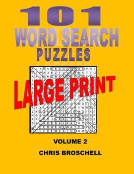 Paperback 101 Large Print Word Searches Book