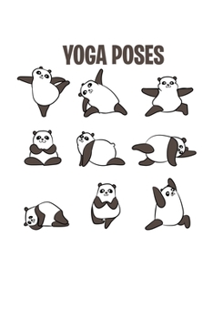 Paperback Notizbuch: Kalender 2020 Panda Yoga B?r Buddhismus Posen Zen Yang Geschenke 120 Seiten, 6X9 (Ca. A5), Jahres-, Monats-, Wochen- & [German] Book