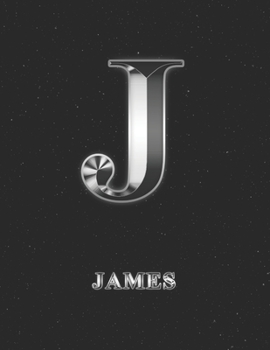 James: 2 Year Weekly Planner with Note Pages (24 Months) | Silver Effect Personalized Custom Letter J Initial First Name | 2020 - 2021 | Week Planning ... | Plan Each Day, Set Goals & Get Stuff Done