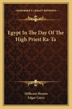 Paperback Egypt In The Day Of The High Priest Ra-Ta Book