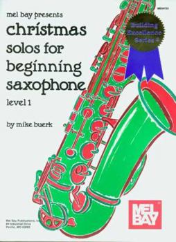 Paperback Christmas Solos for Beginning Saxophone, Level 1 Book