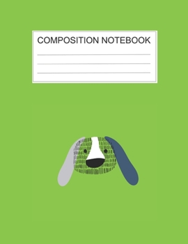 Composition notebook: Ruled (8.5 x 11 in), 110 Pages: Diary Book For Girl, Journal Notebook For Kids, Writing Journal Lined, Cute Pets green (8.5 x 11 in), 110 Pages (cute composition green)