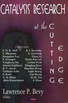 Hardcover Catalysis Research at the Cutting Edge Book