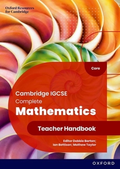 Paperback Cie IGCSE and O Level Complete Maths Core 6e Teacher Handbook Book