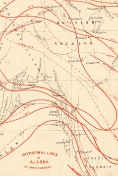 Paperback Alaska Vintage Map Field Journal Notebook, 50 pages/25 sheets, 4x6 Book
