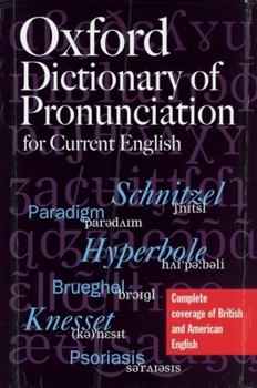 Hardcover The Oxford Dictionary of Pronunciation for Current English Book