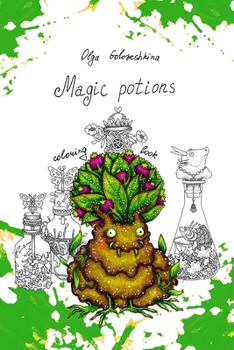 Paperback Magic potions: Coloring book