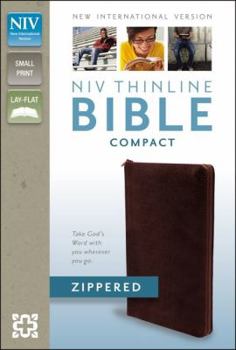 Bonded Leather Thinline Bible-NIV-Compact Zipper Book
