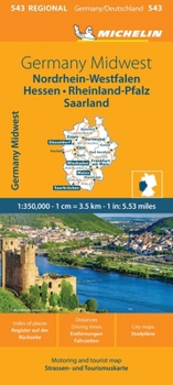 Loose Leaf Germany Midwest Map 543 [German] Book