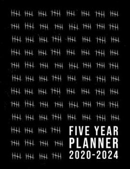 Paperback 5 year planner: 2020 - 2024 five year planner. 60 month calendar with monthly goal setting, monthly review, important dates and notes. Book